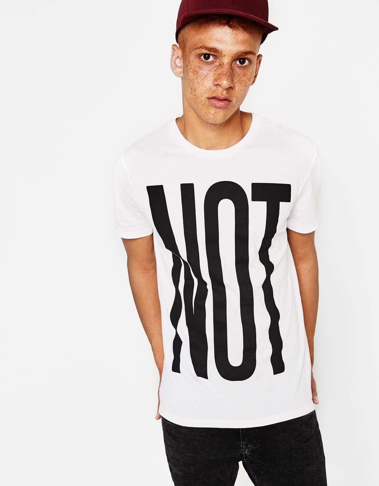 T-shirt With Slogan - Image 4