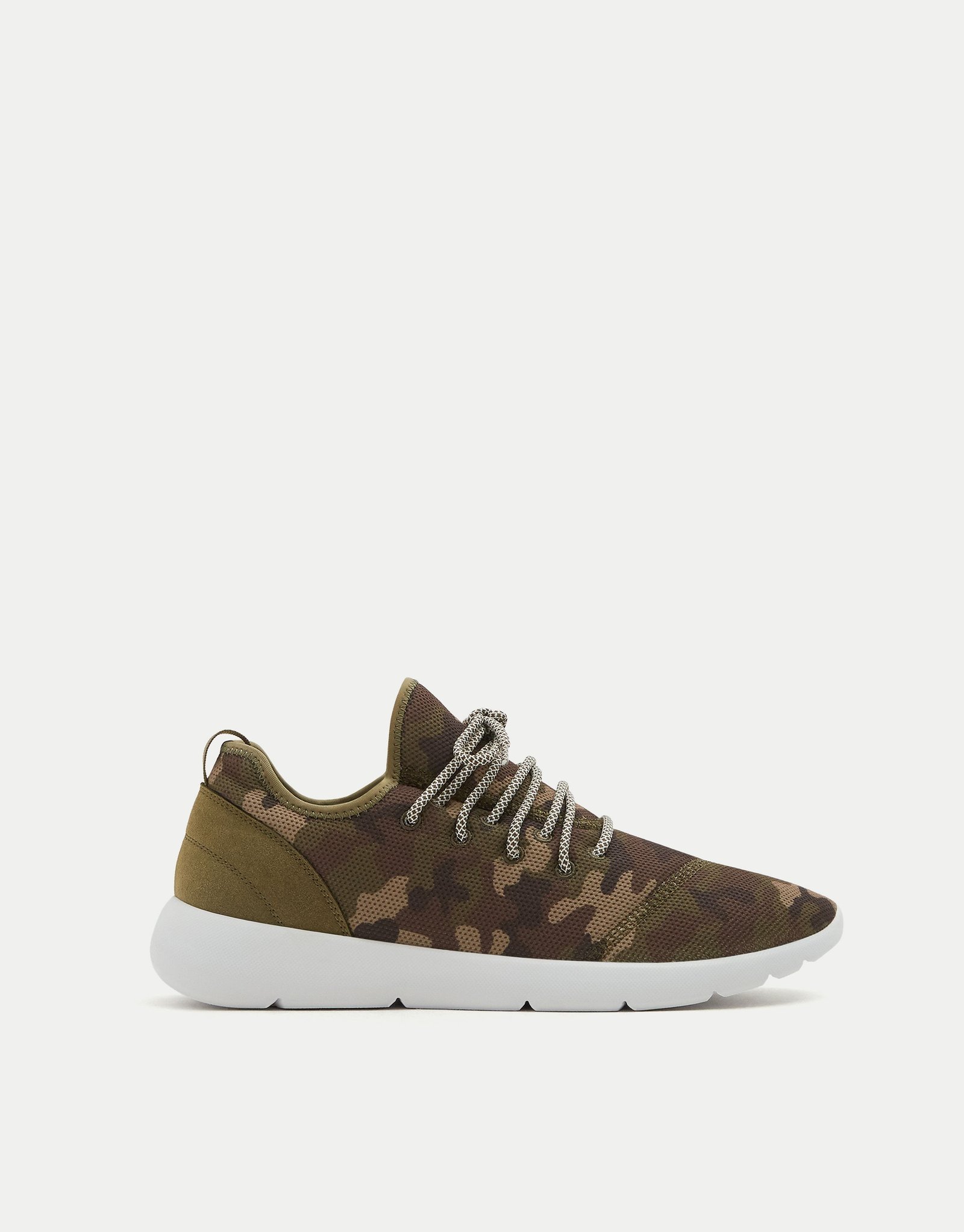 Camouflage technical sneakers