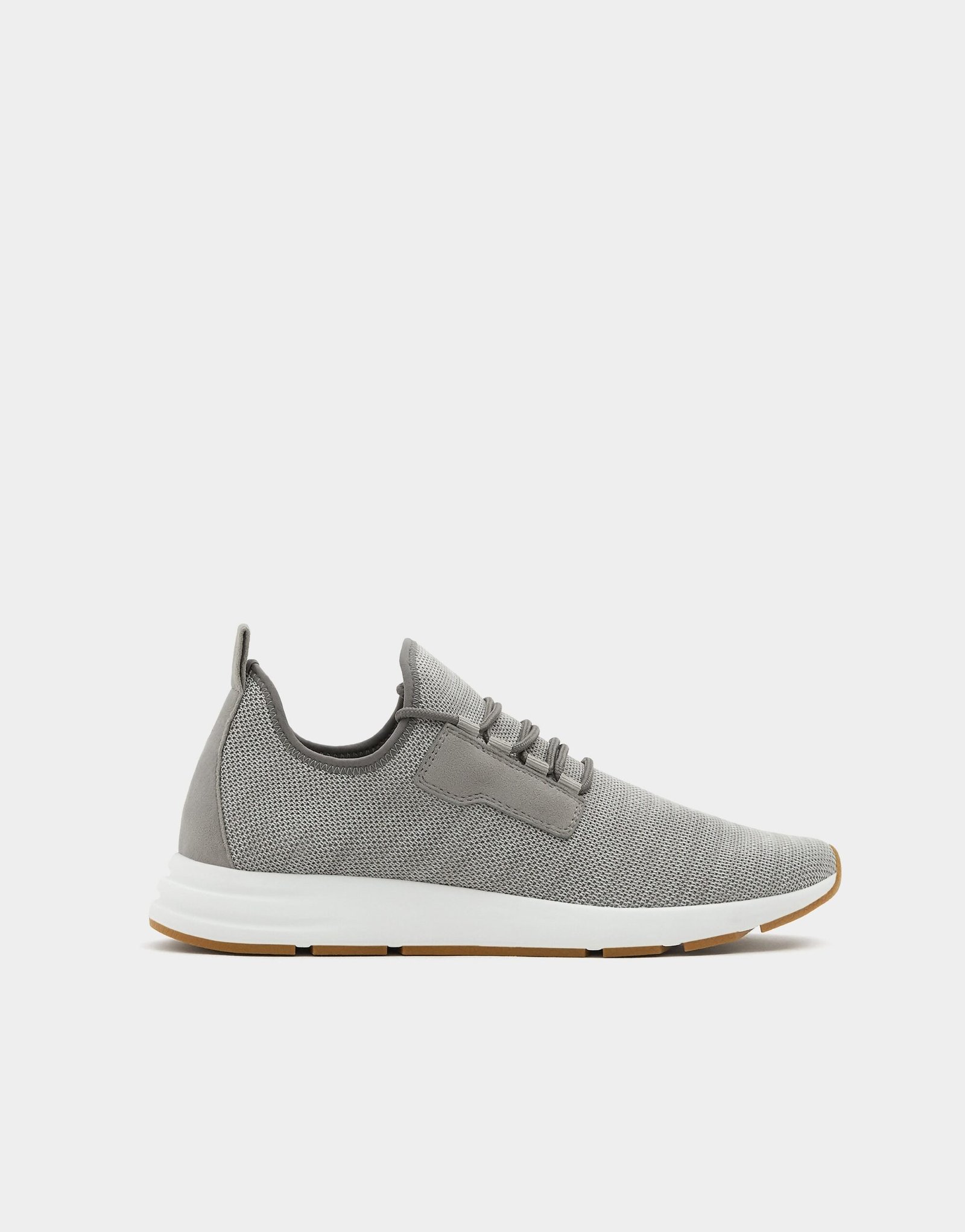 Grey mesh sock sneakers