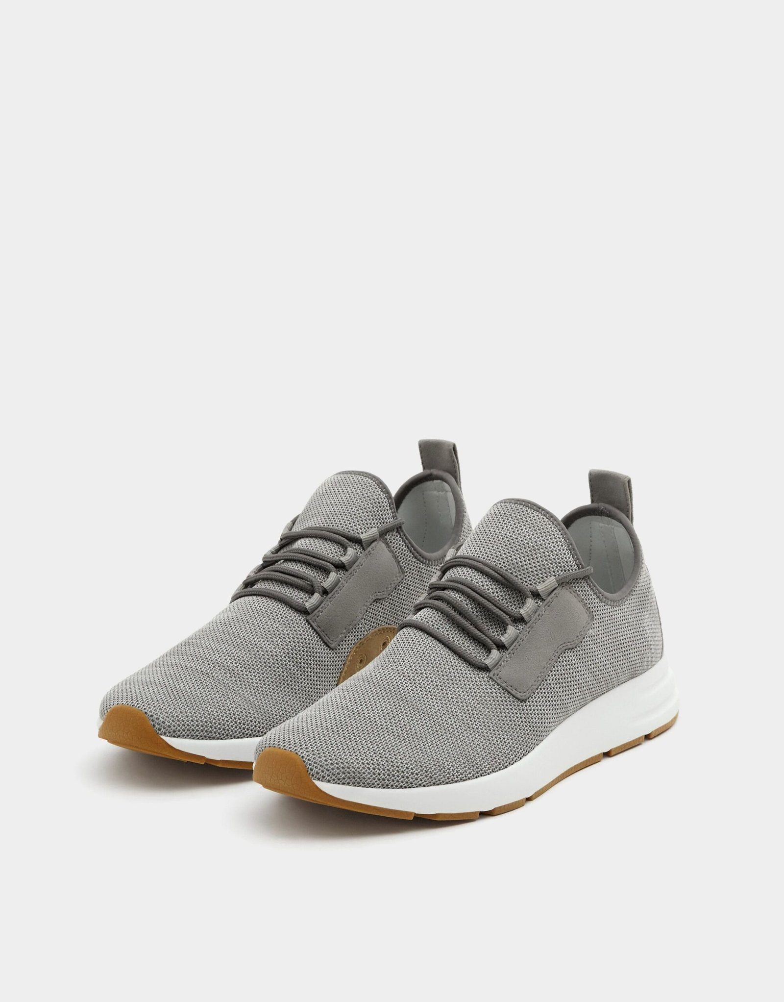 Grey mesh sock sneakers - Image 2